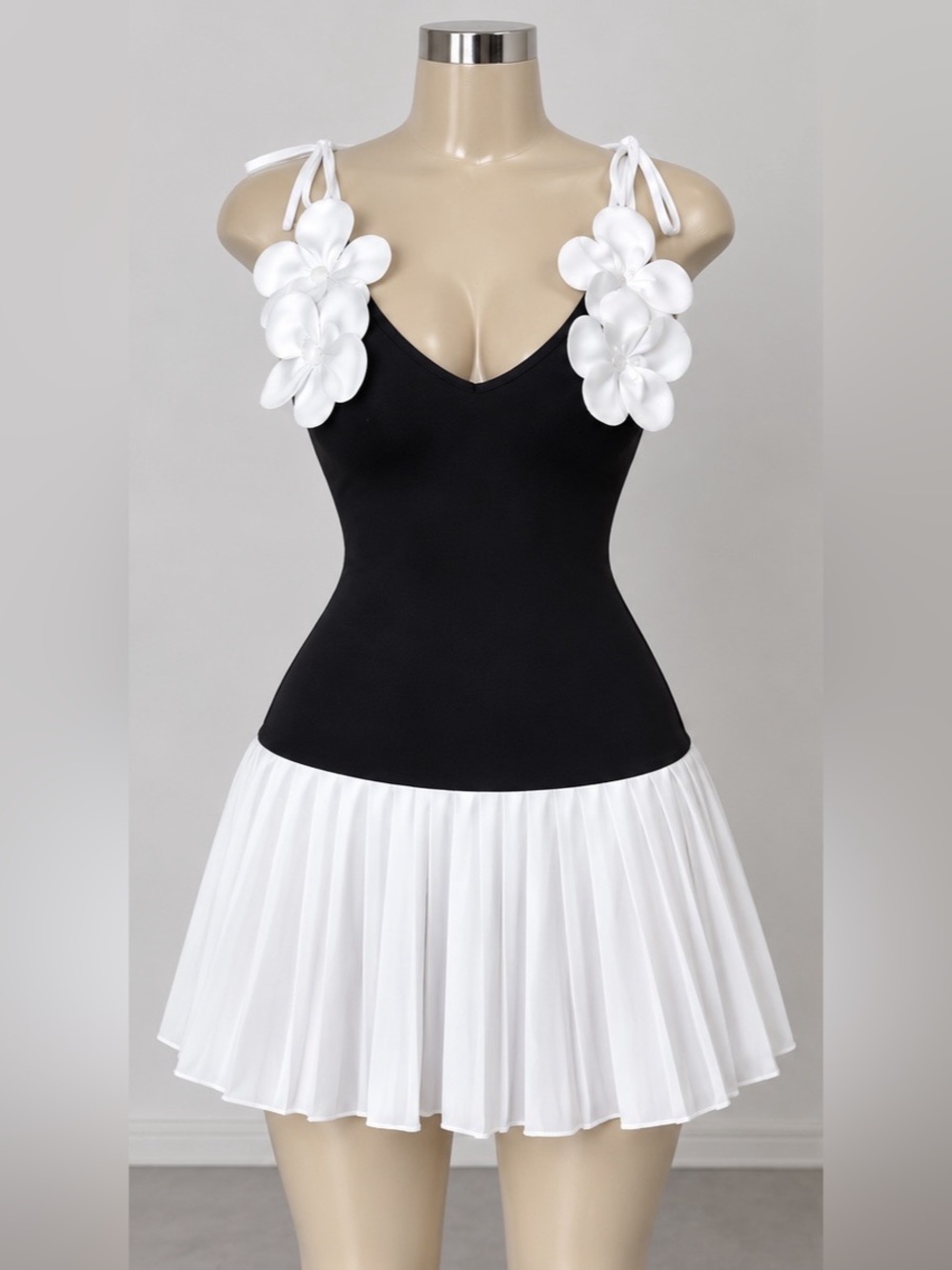 Floral Strap Mini Dress